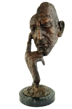 Statue-bronze-masque-BR013